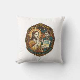 Cojín Decorativo Queja de ruido del vecino enojado Jesús Festa ruid