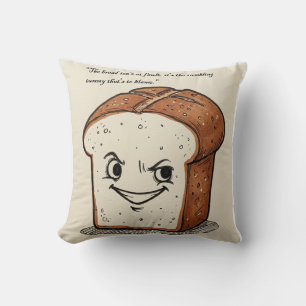 Cojín Decorativo Queky Bread Blame Game Mockup