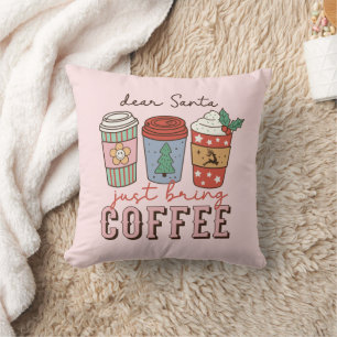 Cojín Decorativo Querido Santa   Navidades Coffee Latte
