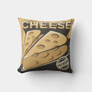 Cojín Decorativo Queso clásico retro vintage