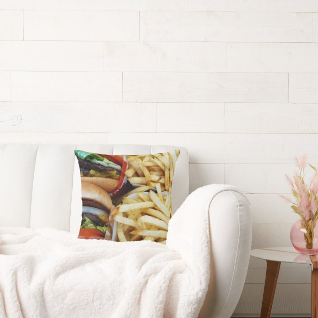 Cojín Decorativo Queso y fritas (Sofá)