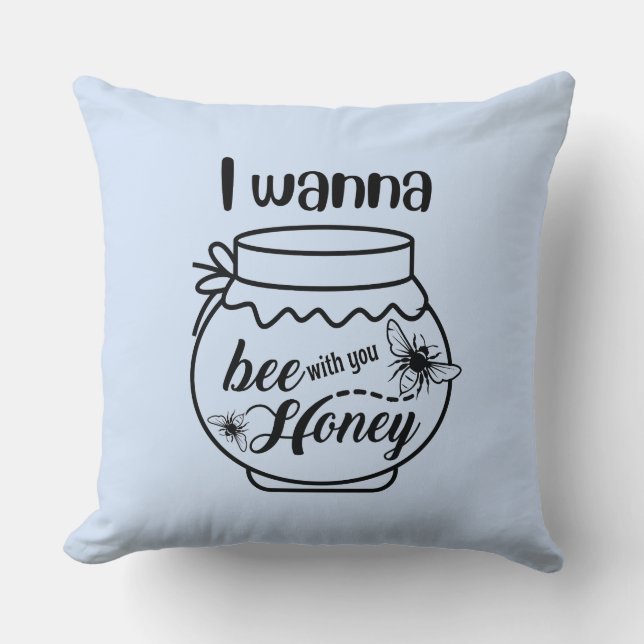 Cojín Decorativo quiero ser tu miel (Anverso)