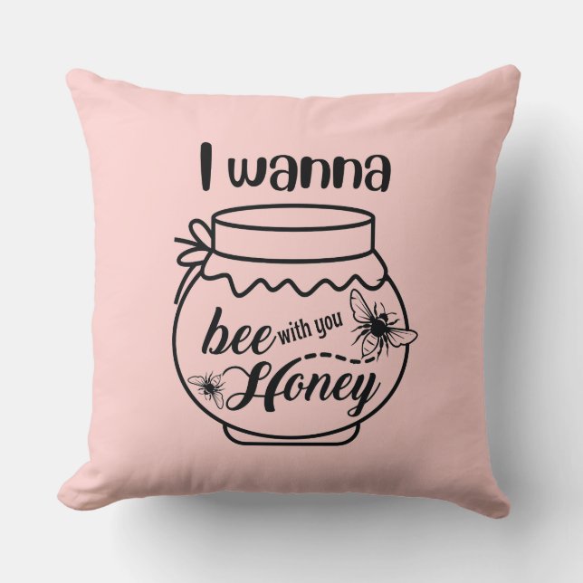 Cojín Decorativo quiero ser tu miel (Anverso)