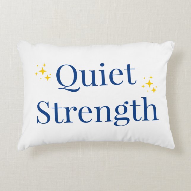 Cojín Decorativo Quiet Strength (Anverso)
