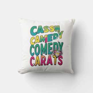 Cojín Decorativo Quilates de Comedia en Efectivo.