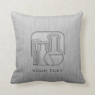 Cojín Decorativo Química de apariencia Metalizado cepillado