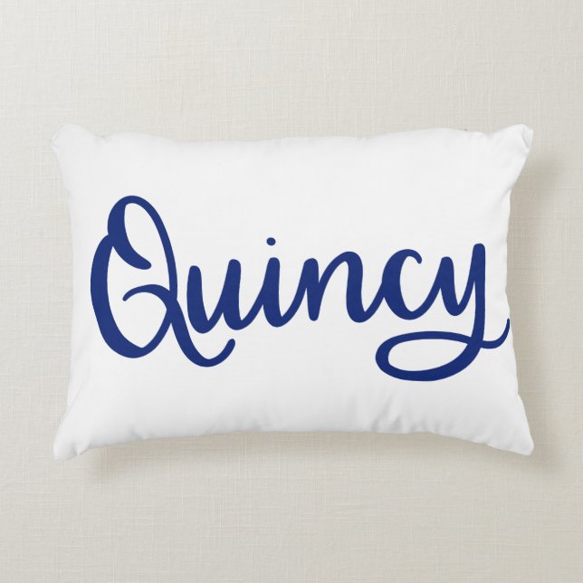 Cojín Decorativo Quincy Dainty Scripts Pillow (Anverso)