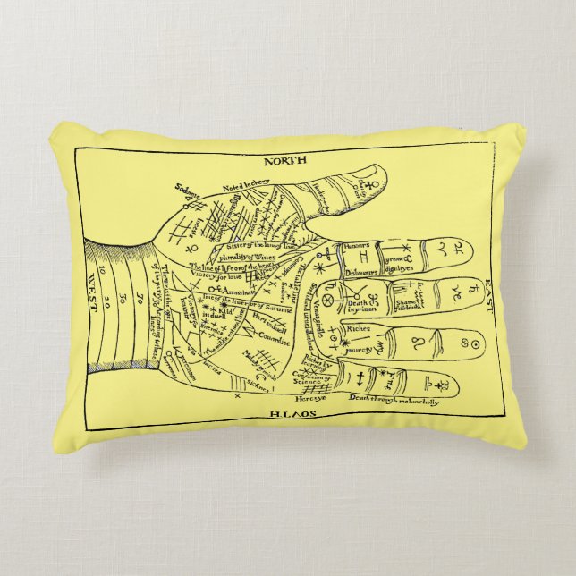 Cojín Decorativo Quiromancía, 1671 (Anverso)