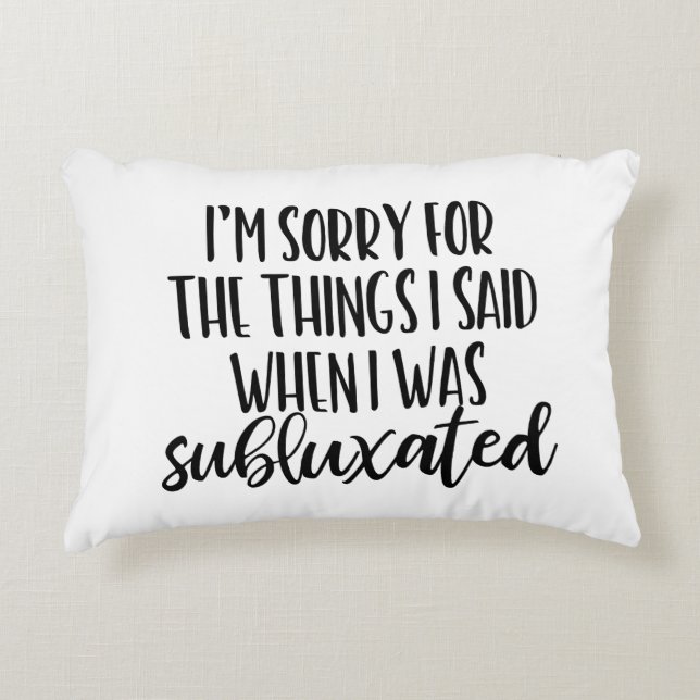 Cojín Decorativo Quiropráctico (Anverso)