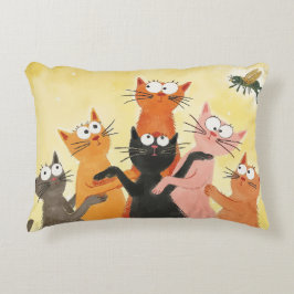 Cojín Decorativo Quitando el gato por el zumbido