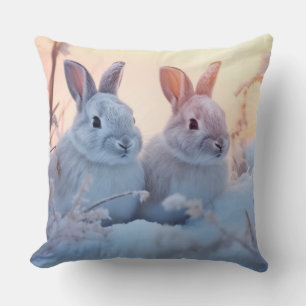 Cojín Decorativo Rabbit Bunny Animal Wildlife Wilderness Colorness