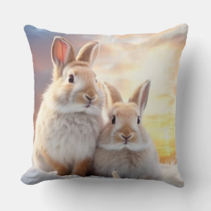 Cojín Decorativo Rabbit Bunny Animal Wildlife Wilderness Colorness