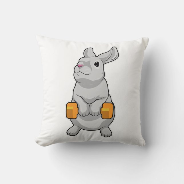 Cojín Decorativo Rabbit Fitness Dumbbell (Anverso)