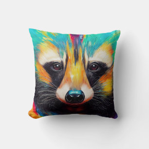 Cojín Decorativo Raccoon Animal Discovery Adventure Nature Planet
