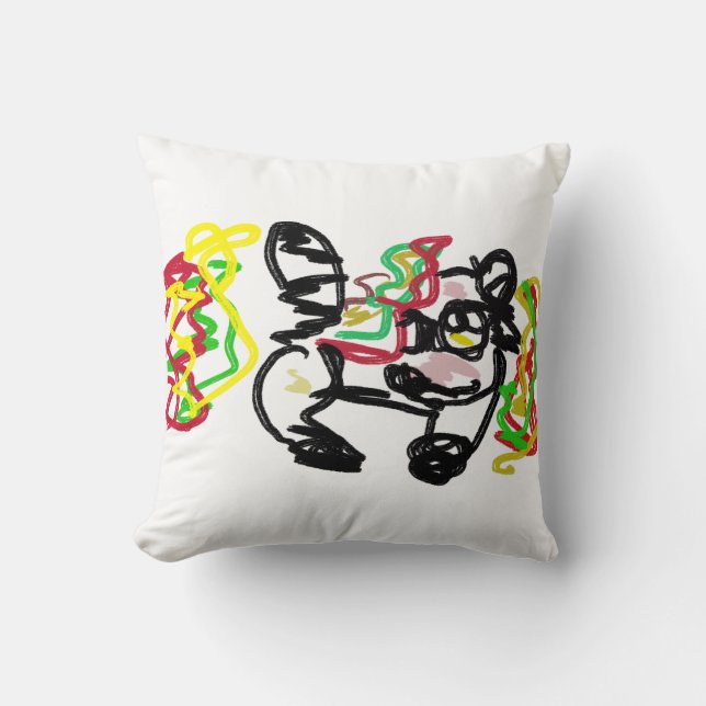 Cojín Decorativo Raccoon Baby Otumn (Anverso)