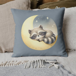 Cojín Decorativo Raccoon en la habitación de los niños animales de 