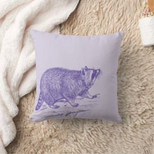 Cojín decorativo Raccoon Purple