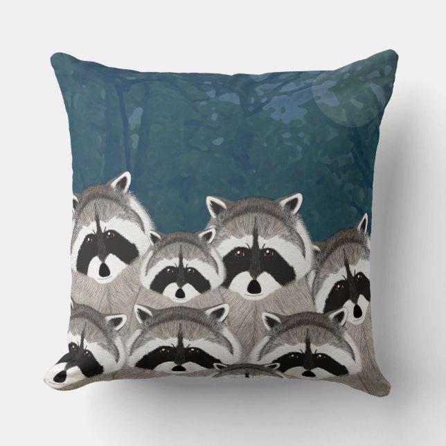 Cojín decorativo Raccoons (Anverso)
