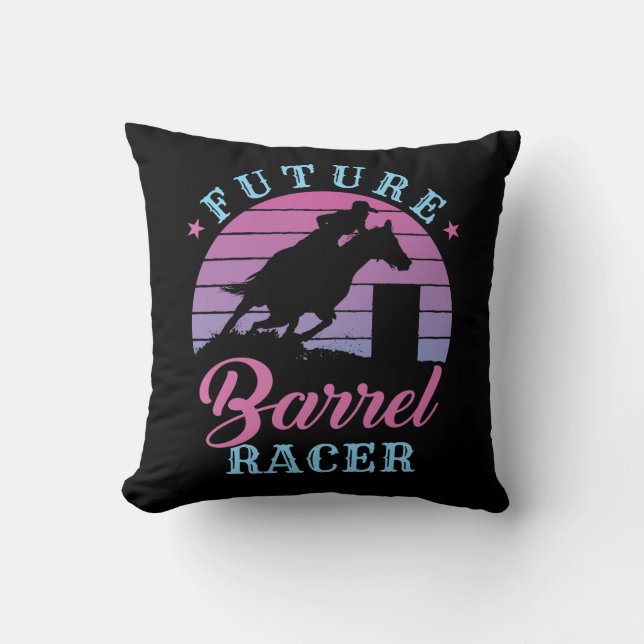 Cojín Decorativo Racer de barril futuro (Anverso)