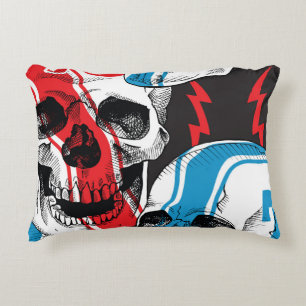 Cojín Decorativo Racer Skull: Rebelión sin foco.