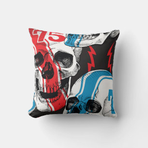 Cojín Decorativo Racer Skull: Rebelión sin foco.