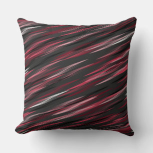 Cojín Decorativo Rachas negras rosadas y grises