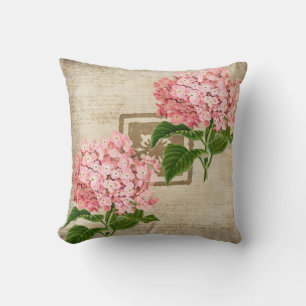 Cojín Decorativo Racimos de Hortensias Rosadas II