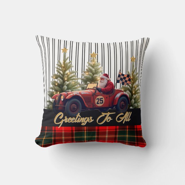 Cojín Decorativo Racing Santa Claus (Anverso)