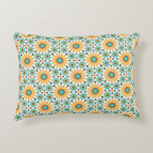 Cojín Decorativo Radiancia zellige: Geometría andaluza colorida