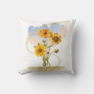 Cojín Decorativo Radio dorada (blanco)