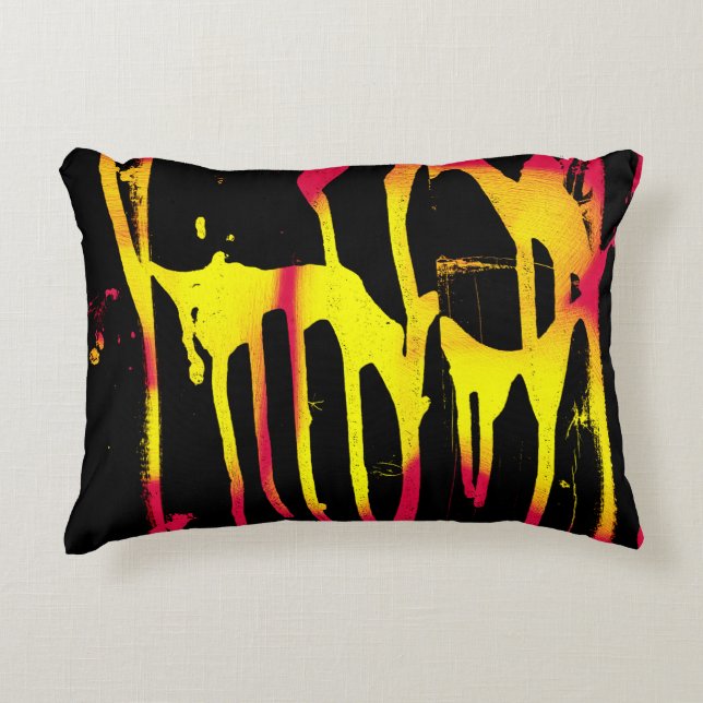 Cojín Decorativo ráfagas y espumas y bacanal (Anverso)