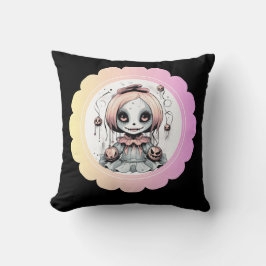 Cojín Decorativo Rag Doll Cute y Spooky Personalizado
