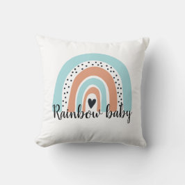 Cojín Decorativo Rainbow Baby Heart Blue Peach