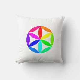 Cojín Decorativo Rainbow Kaleidoscope Throw Pillow