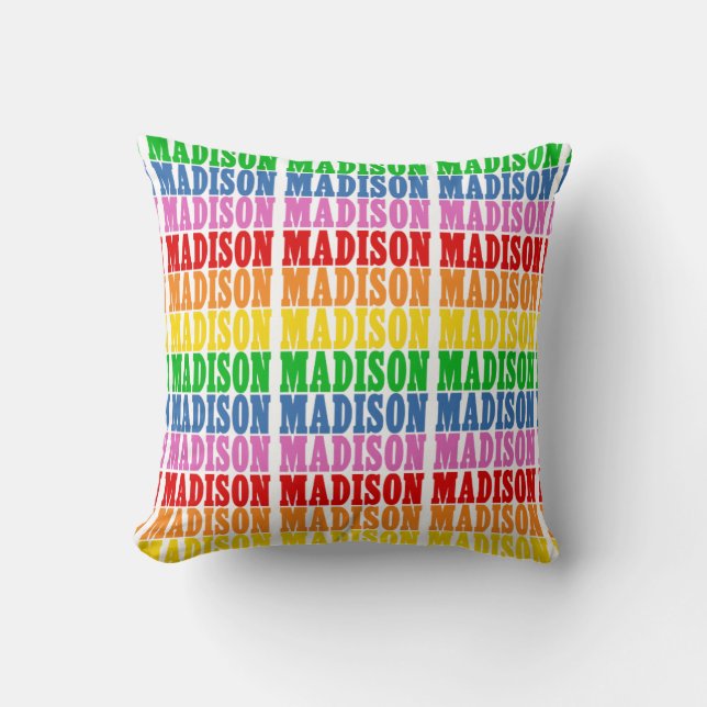 Cojín Decorativo Rainbow Madison (Anverso)
