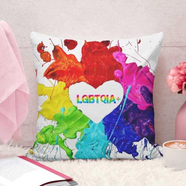 Cojín Decorativo Rainbow Modern Stripe LGBT (Subido por el creador)