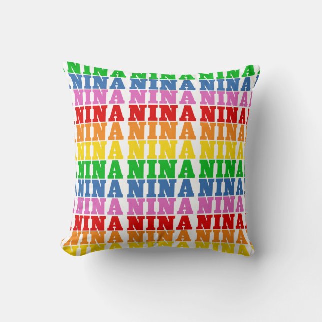 Cojín Decorativo Rainbow Nina (Anverso)