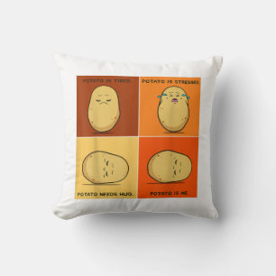 Cojín Decorativo Raíz de Potato Vegetable Tater Vegan Lover Keto