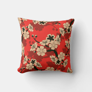 Cojín Decorativo Rama de cerezos japonesa: elegante