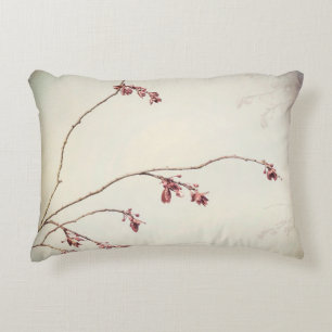Cojín Decorativo Rama de ciruelo con brotes de primavera Seabeck,