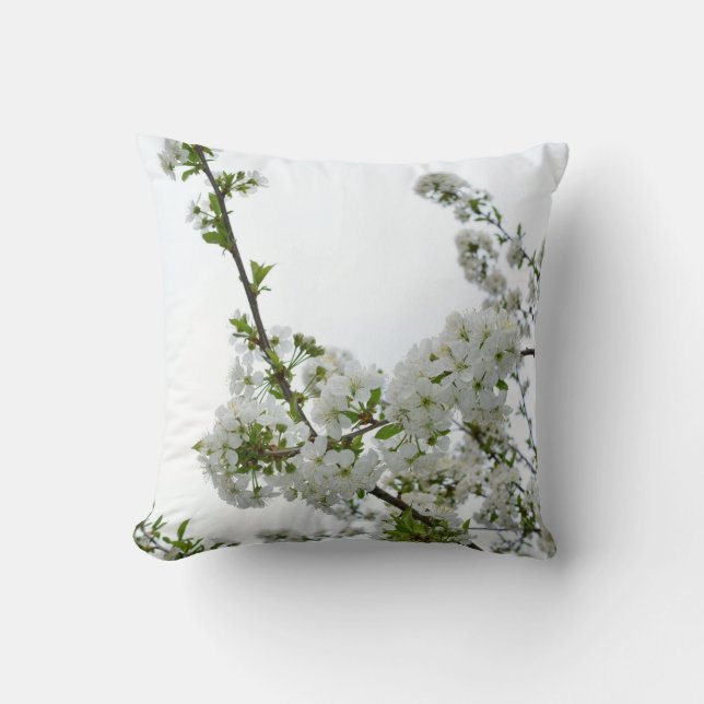 Cojín Decorativo Rama de flor de cerezo (Anverso)