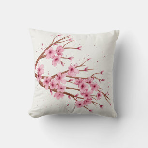 Cojín Decorativo rama de flores sakura