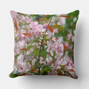 Cojín Decorativo Rama delgada con flores manzana