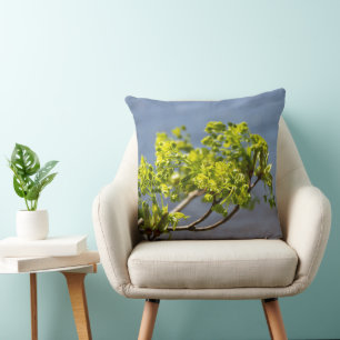 Cojín Decorativo Rama verde suave en el viento