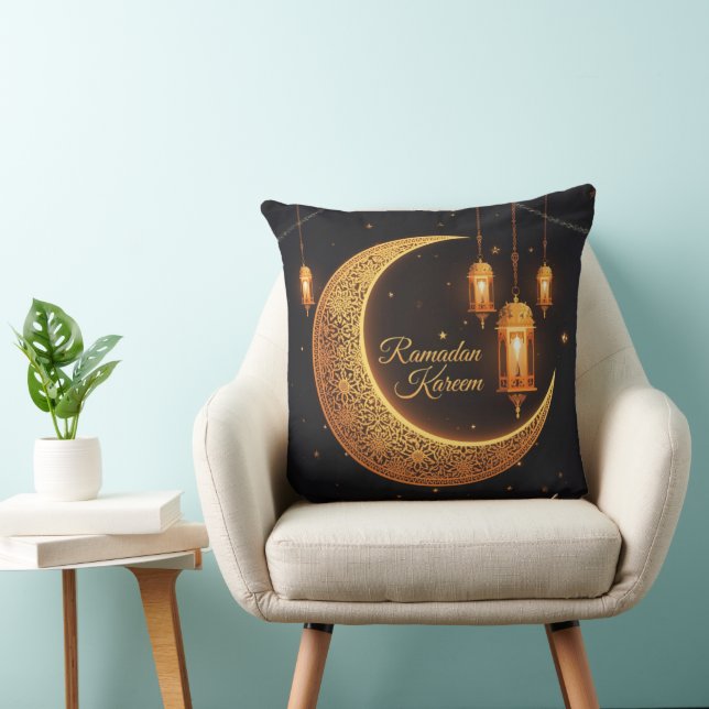Cojín Decorativo Ramadan Kareem Crescent & Lanterns Pillow (Silla)