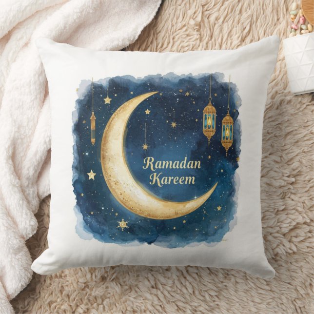 Cojín Decorativo Ramadan Kareem Golden Moon Pillow (Manta)