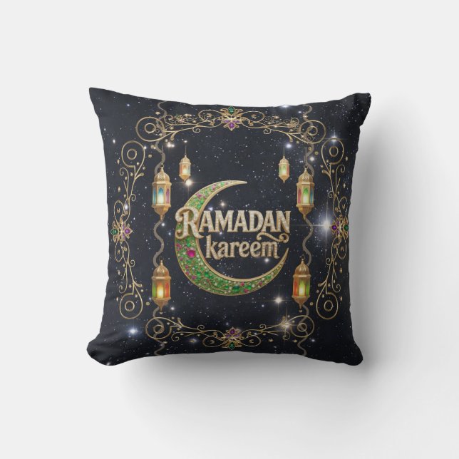Cojín Decorativo Ramadan Kareem shiny sky (Anverso)