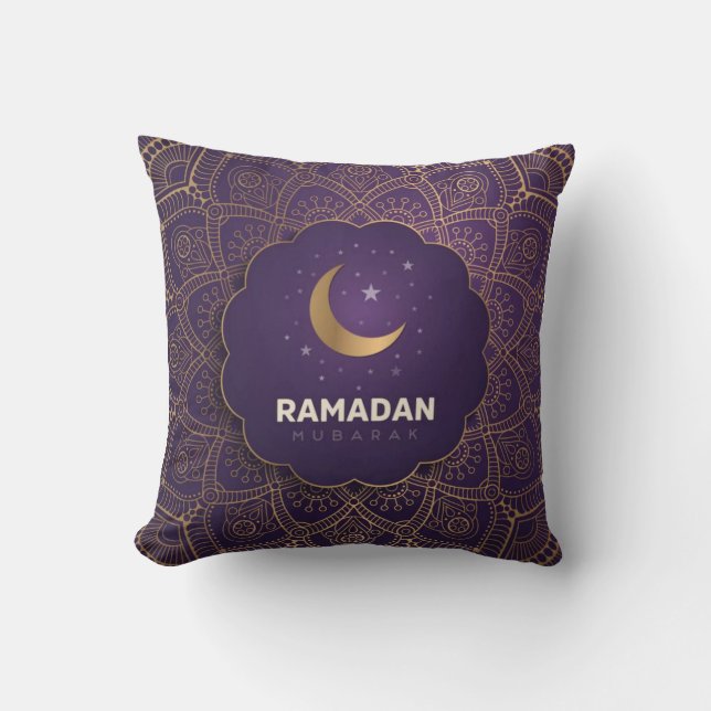 Cojín Decorativo Ramadan Mubarak (Anverso)