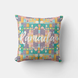 Cojín Decorativo Ramadan Mubarak Pastel Colores Cushion