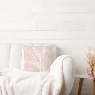 Cojín Decorativo Ramas de árbol blanco rosado de Rubor